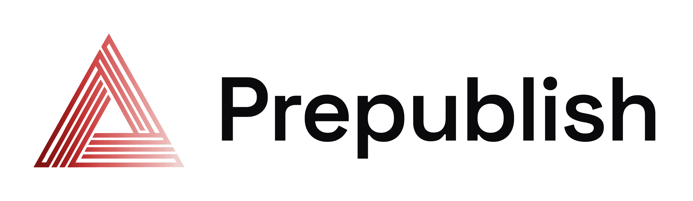 Prepublish logo, light backgrounds