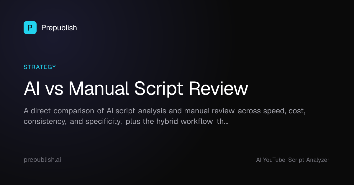 AI vs Manual Script Review