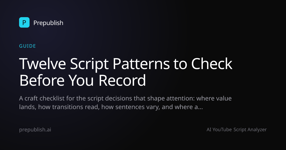 What 5K YouTube Scripts Reveal